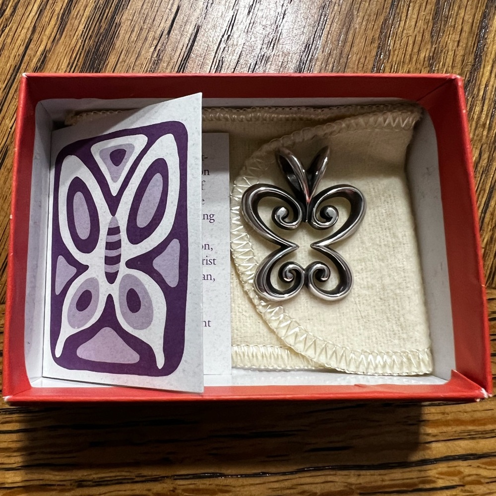 James Avery Retired Large Butterfly Pendant